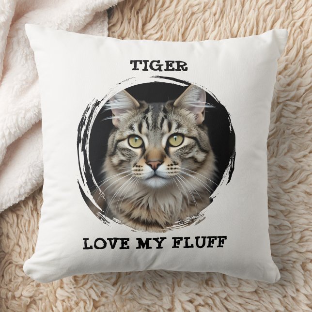 Custom Memorial Pet Pillow Love My Fluff Cat Gift (Creator Uploaded)