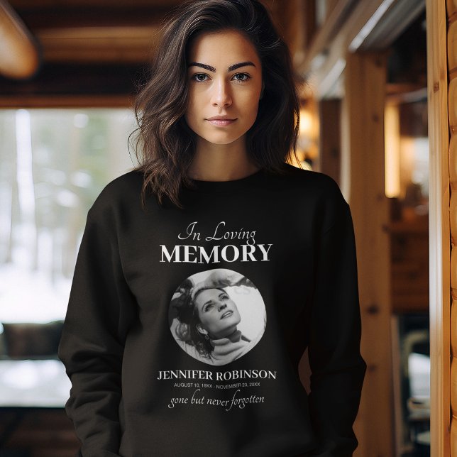 Custom Memorial Photo Funeral Sweatshirt (Creator Uploaded)