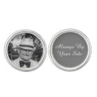 Custom Memorial Photo Groom Classic Silver Grey