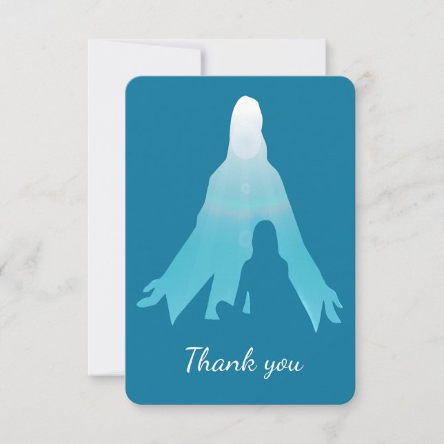 Custom Memorial Thanks Jesus in Me Invitation (Front)