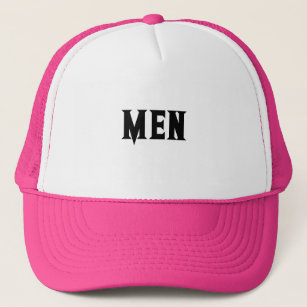 Custom Men Text Name Lovely Handsome White and Hot Trucker Hat