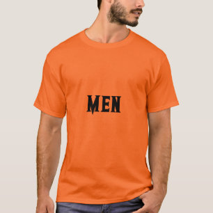 Custom Men Text Name with Black Colour Text T-Shirt