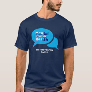 Custom MEN WHO TALK HEAL Mental Health T-Shirt