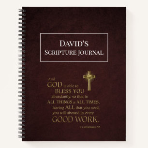 Custom Men's Scripture Journal