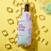 custom mermaid theme birthday girl purple