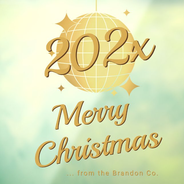 Custom Merry Christmas 2026 Window Decal (Creator Uploaded)