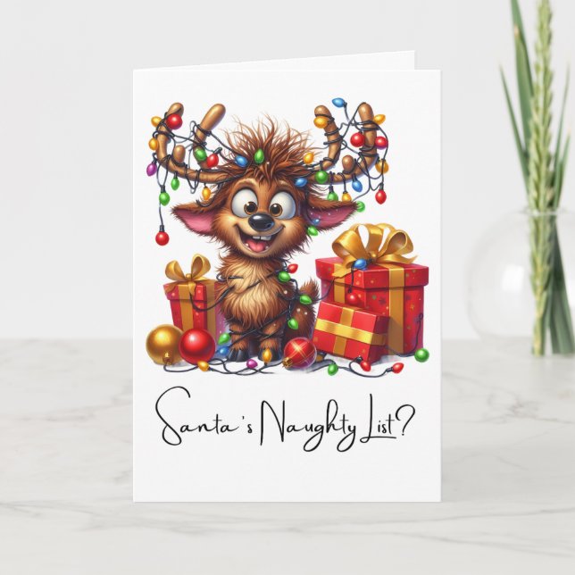 Custom Merry Christmas Funny Quotes For Friends  Holiday Card (Front)