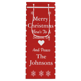 Custom Merry Christmas Gift Bag