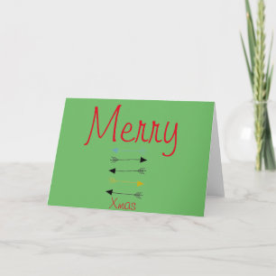 Custom Merry Christmas Greeting Card