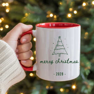 Custom Merry Christmas Mug Gift for Her or Him