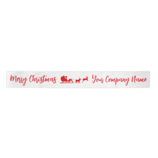 Custom Merry Christmas Satin Ribbon 