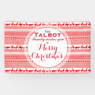 Custom MERRY CHRISTMAS SEASON'S GREETING Banner