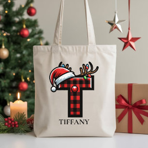 Custom Merry Christmas tote bag gift for mum & dad