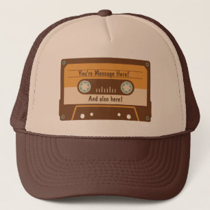 Custom Message Cassette Tape Baseball Cap