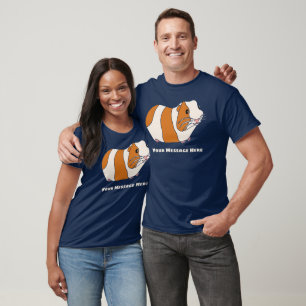 Custom Message Cute Guinea Pig Graphic T-Shirt