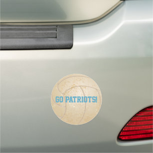 Custom Message Distressed Volleyball Car Magnet