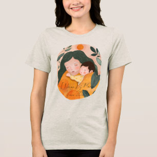 Custom Message & Font Mama Era Tri-Blend Shirt
