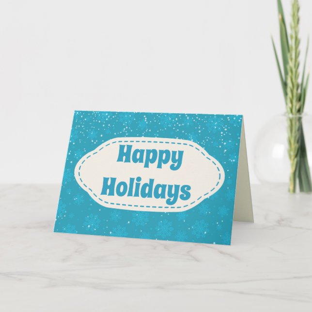 Custom Message Holiday Card (Front)