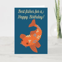 Custom Message Koi Goldfish Any Occasion