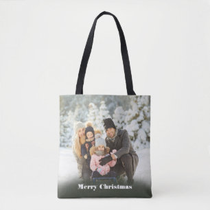 Custom Message Personalised Photo Tote Bag