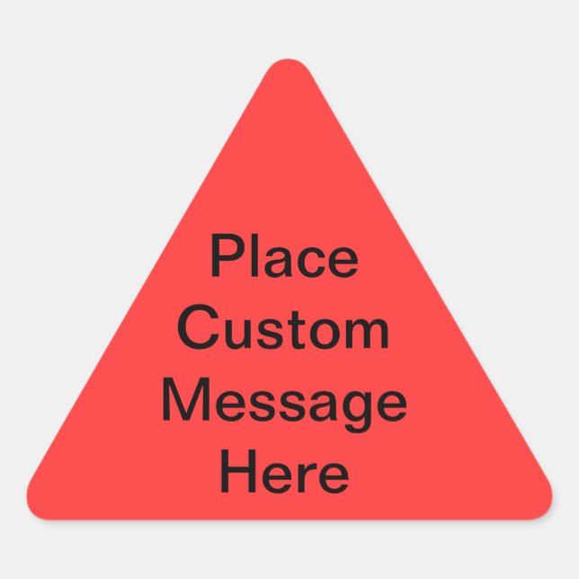 Custom Message Warning Label (Front)