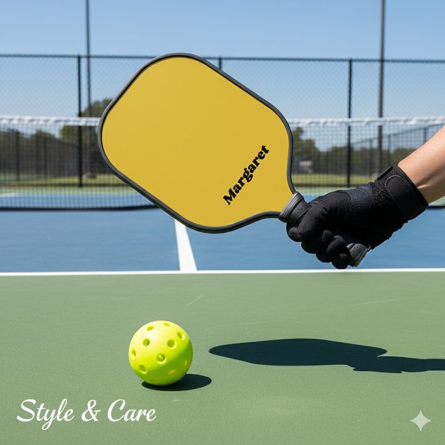 Custom Metallic Gold Pickleball Paddle with Name (Custom Metallic Gold Pickleball Paddle with Name)