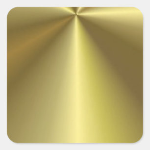 Custom Metallic Look Faux Gold Blank Template Square Sticker