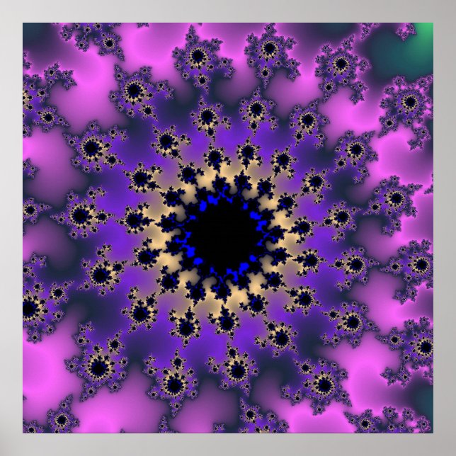 Custom Metallic Purple Eye Poster (Front)