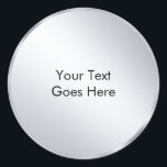 Custom Metallic Silver Template Add Your Text Classic Round Sticker<br><div class="desc">Custom Metallic Silver Modern Template Add Your Text Elegant Classic Round Sticker.</div>