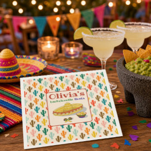 Custom Mexican Fiesta Bachelorette Party Napkin