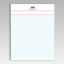 Custom Micro Extra Narrow Ruled Paper Notepad