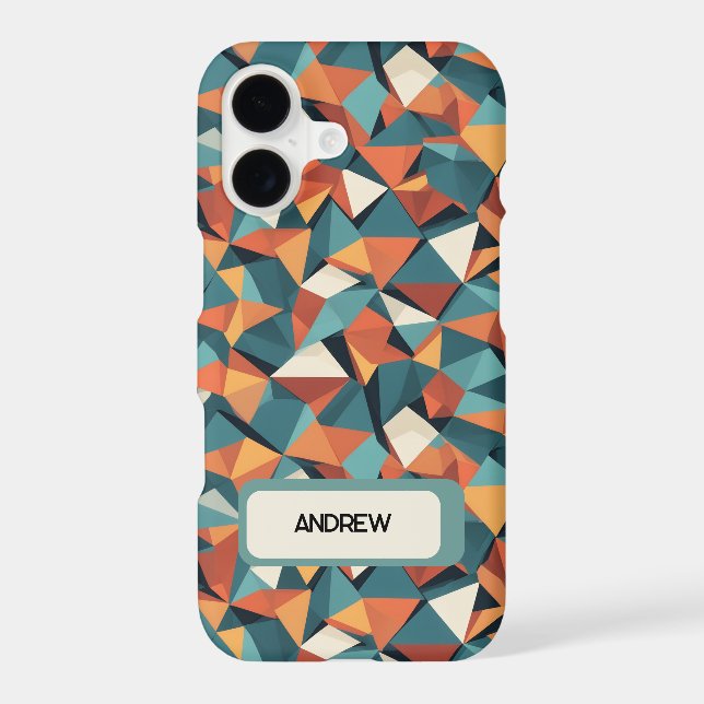 Custom Mid-Century Geometric Phone Case - iPhone (Back)