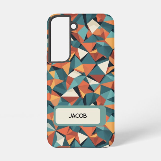Custom Mid-Century Geometric Phone Case - Samsung (Back)