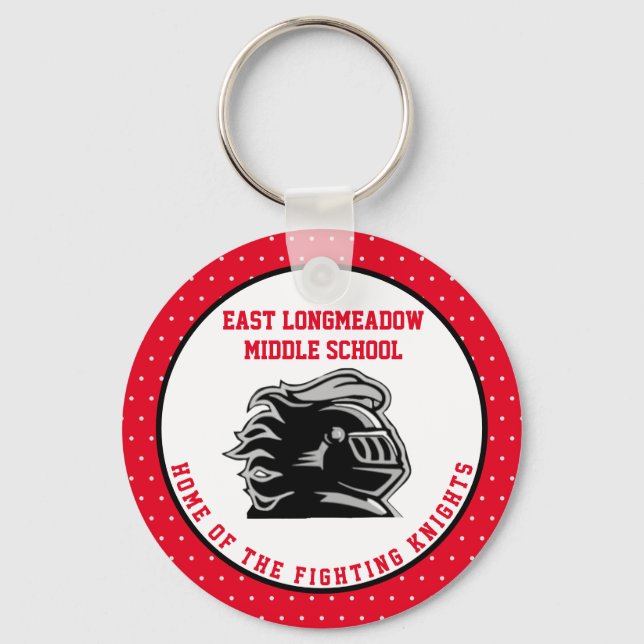 Custom Middle School PTO Fundraisers Ideas Key Ring (Front)