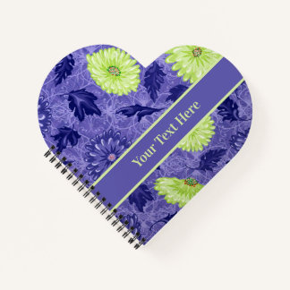 Custom Midnight Daisy Garden Notebook