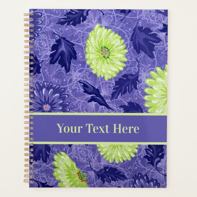 Custom Midnight Daisy Garden Planner (Front)