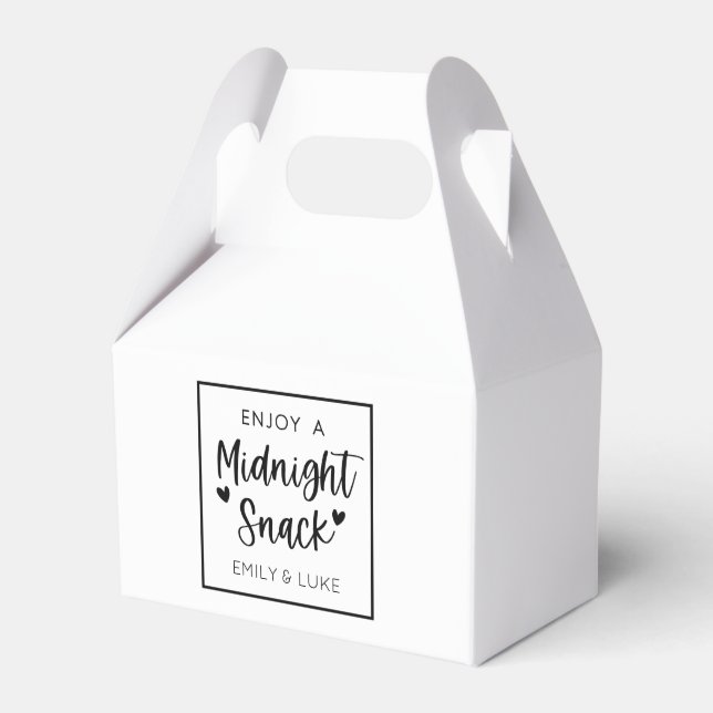 Custom Midnight Snack Favour Box (Front Side)