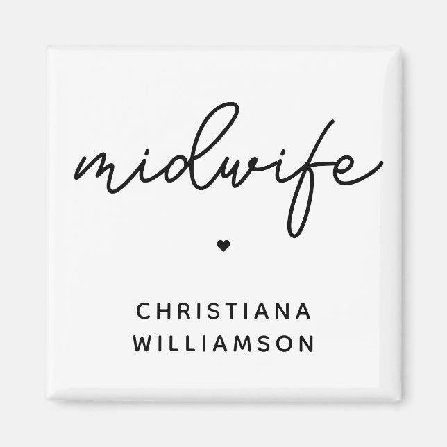 Custom Midwife Appreciation Midwifery Gifts Magnet (Front)