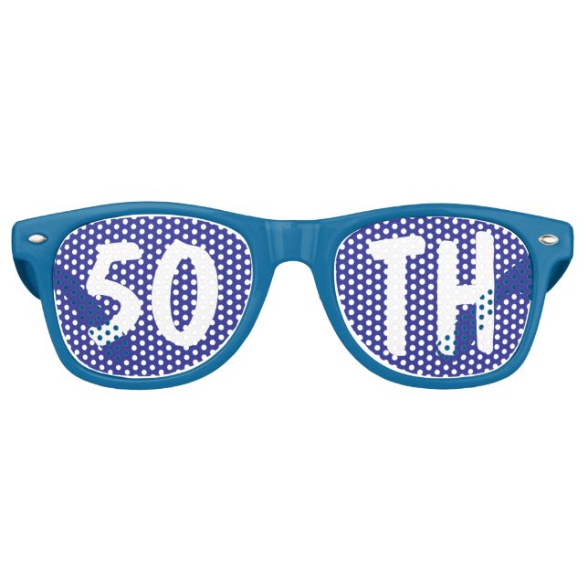 Custom Milestone Birthday Party Sunglasses  (Front)