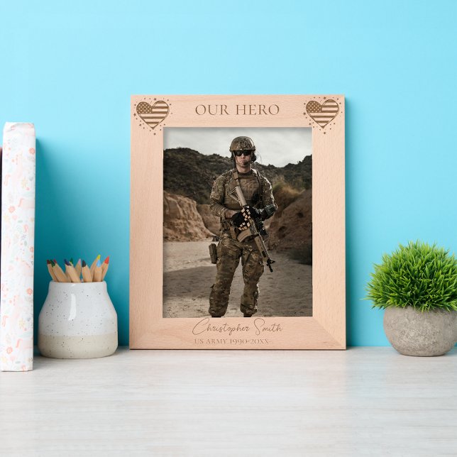 custom Military Retirement - Army, Navy, Air force Etched Frames (Creator Uploaded)