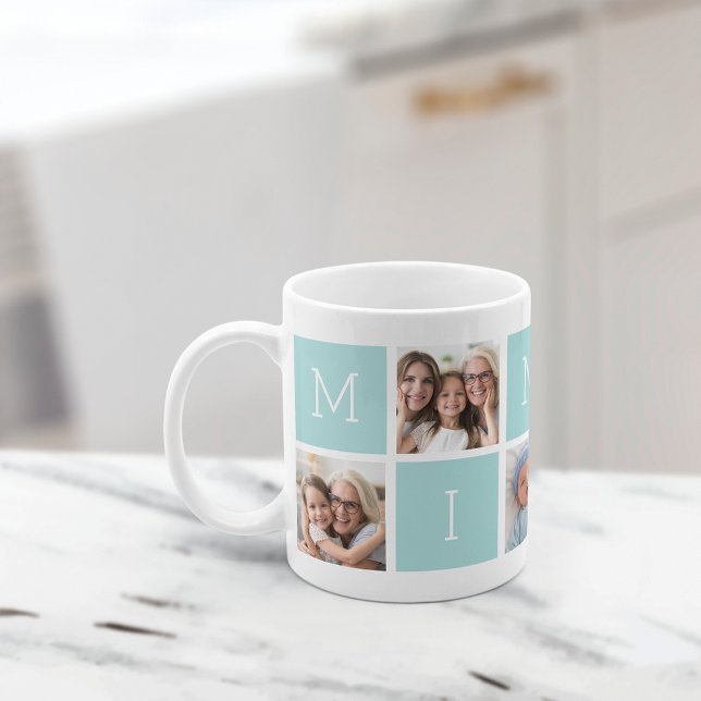 Custom Mima Grandmother 5 Photo Collage Coffee Mug (Creator Uploaded)