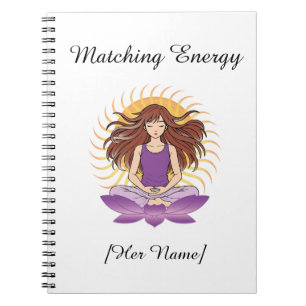 Custom Mindful Notebook for Her Name & Text