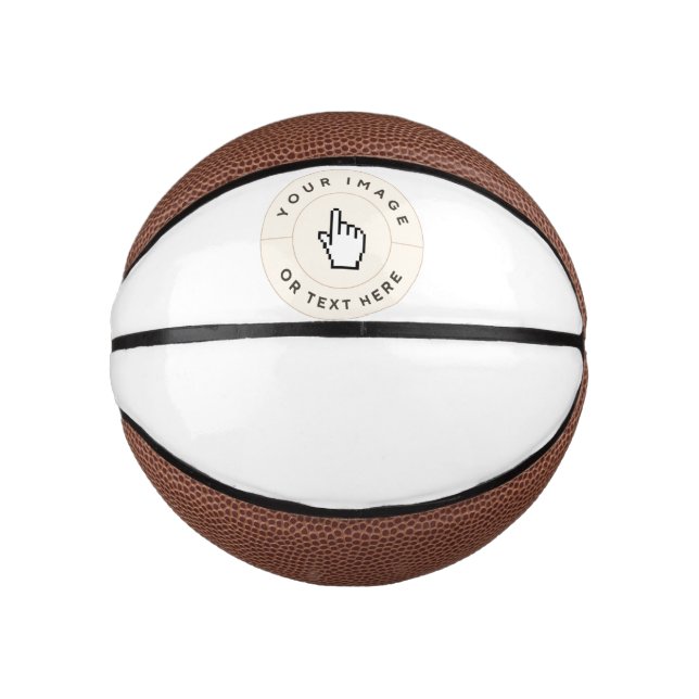 Custom Mini Basketball (add your image/text) (Front)