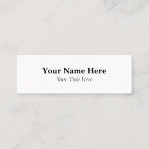Custom Mini Business Card