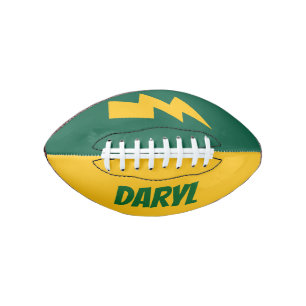 Custom mini football with lightning flash logo