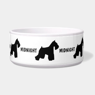 Custom Miniature Schnauzer Dog Bowl