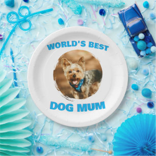 Custom Minimal Best Dog Cat Mum Mum Pet Cute Gift Paper Plate