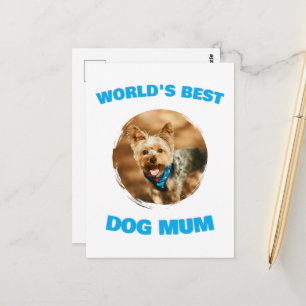 Custom Minimal Best Dog Cat Mum Mum Pet Cute Gift Postcard