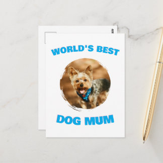 Custom Minimal Best Dog Cat Mum Mum Pet Cute Gift Postcard