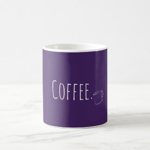 Custom Minimal Coffee Purple Coffee Mug
